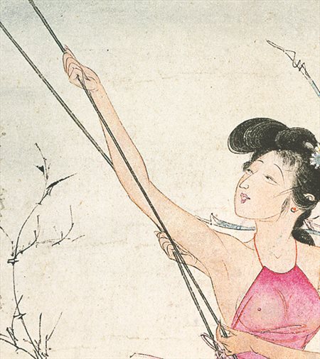 青冈-胡也佛的仕女画和最知名的金瓶梅秘戏图